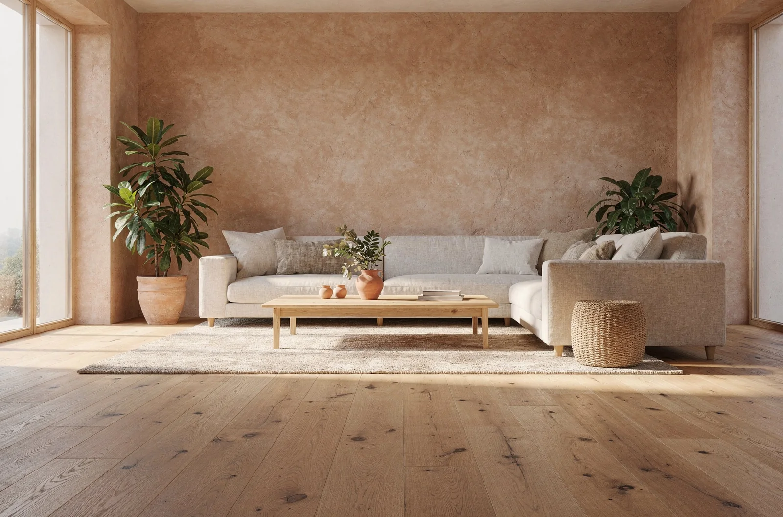 Intérieur de maison rénovée et lumineuse