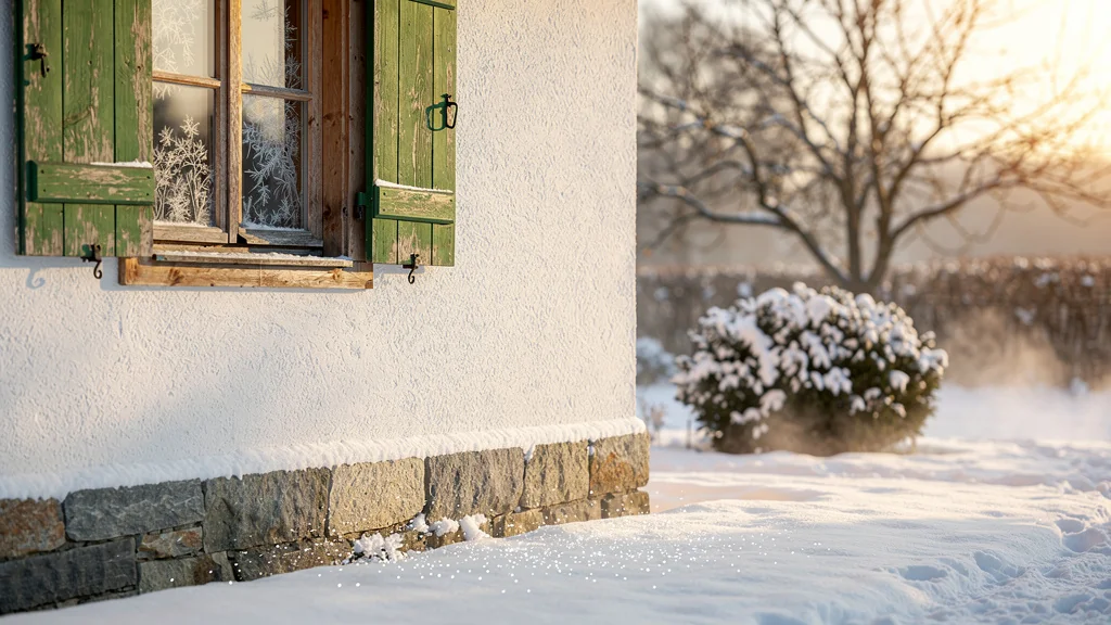 Ma peinture à la chaux a tenu deux hivers sans s’écailler dehors